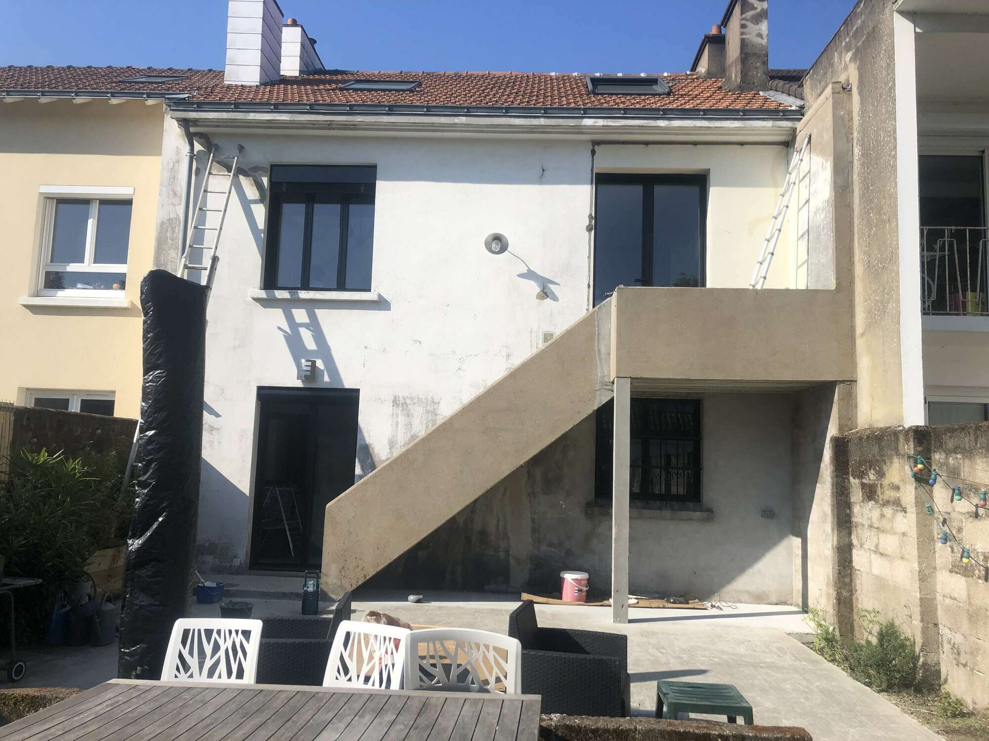 Pose de gouttières